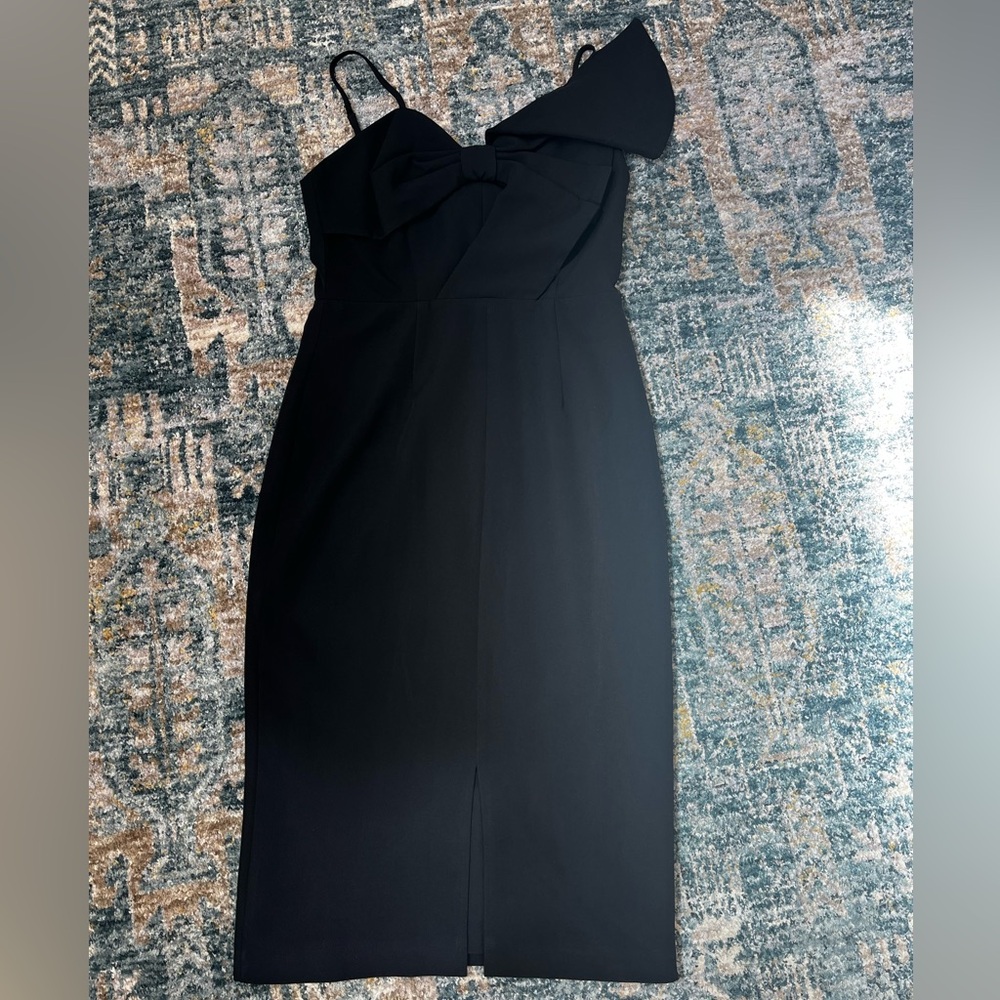Black Bow Srap Party Dress